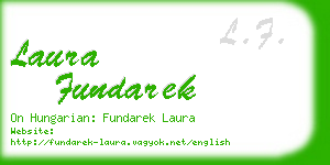 laura fundarek business card